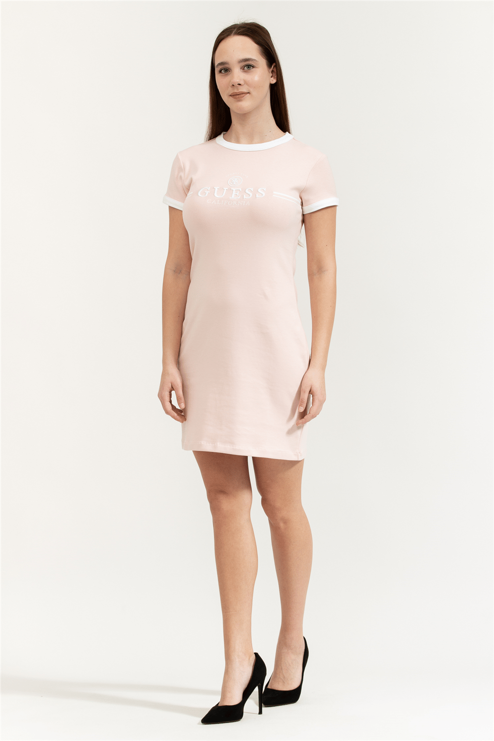 Guess Mila Kadın Aktif Straplez Elbise Pembe