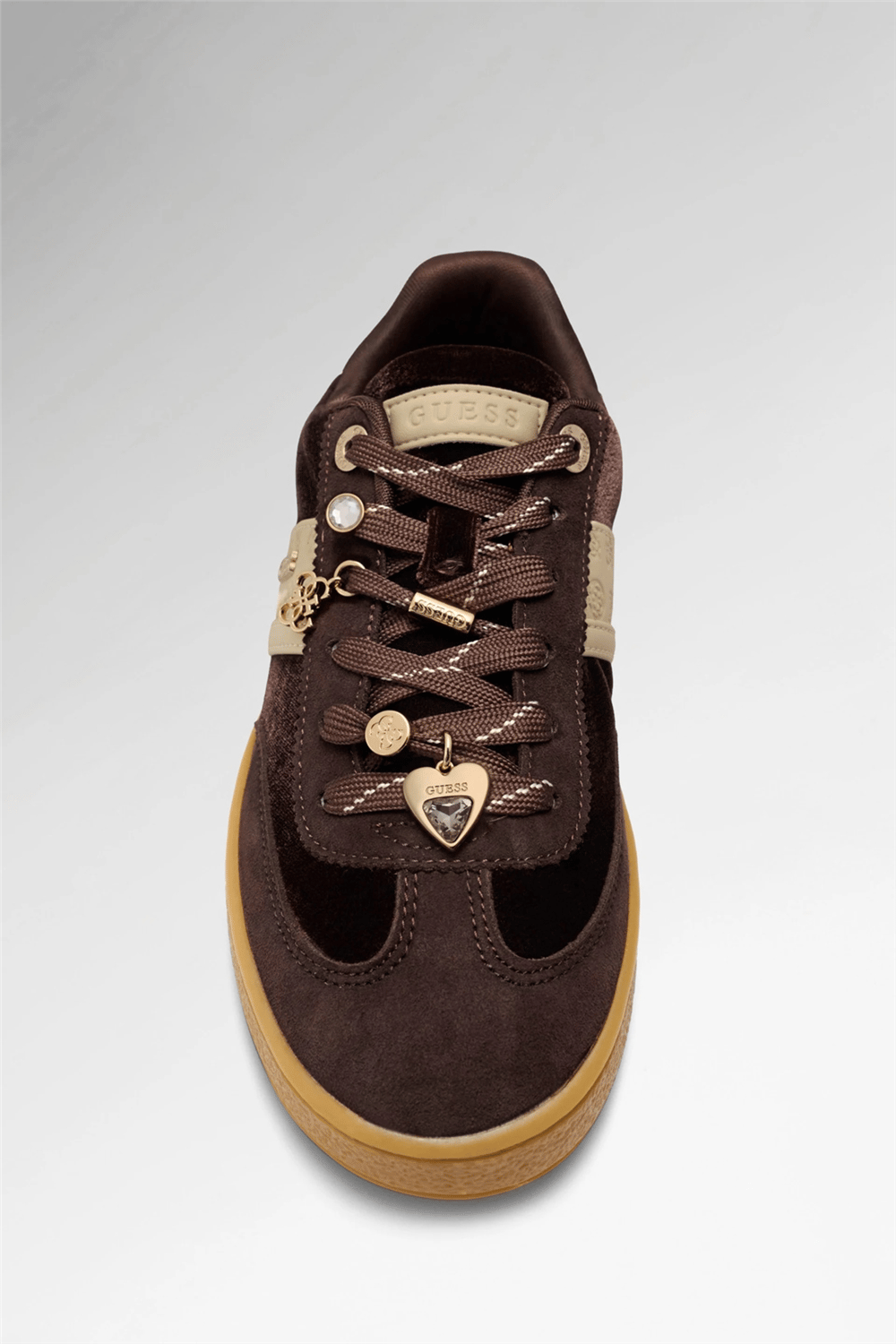 Guess Naoki Kadın Deri Karışımlı Sneaker Kahverengi