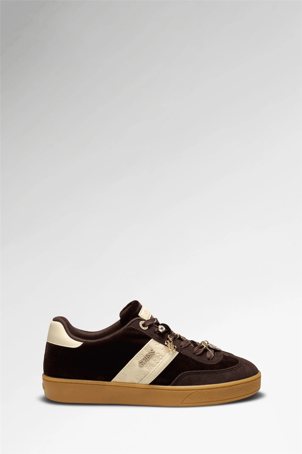 Guess Naoki Kadın Deri Karışımlı Sneaker Kahverengi