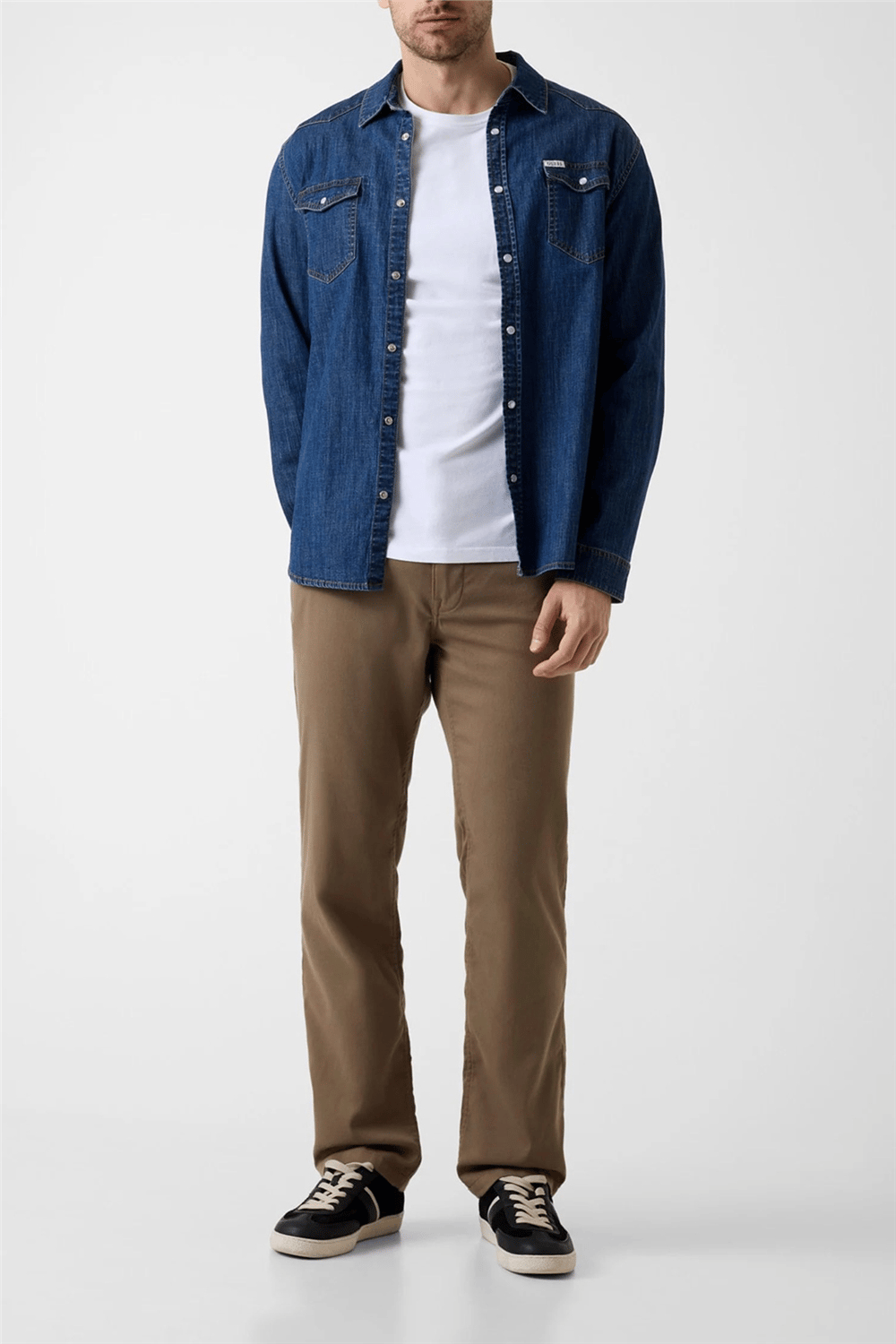 Guess Paolo Erkek Regular Fit Pantolon Kahverengi