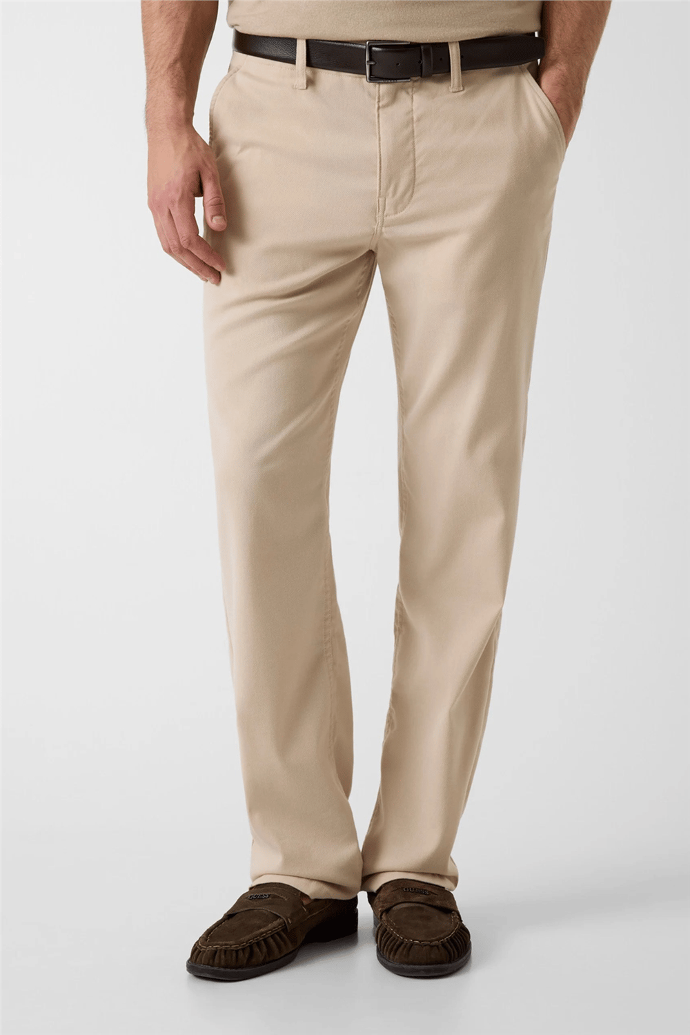 Guess Paolo Erkek Regular Fit Pantolon Kahverengi