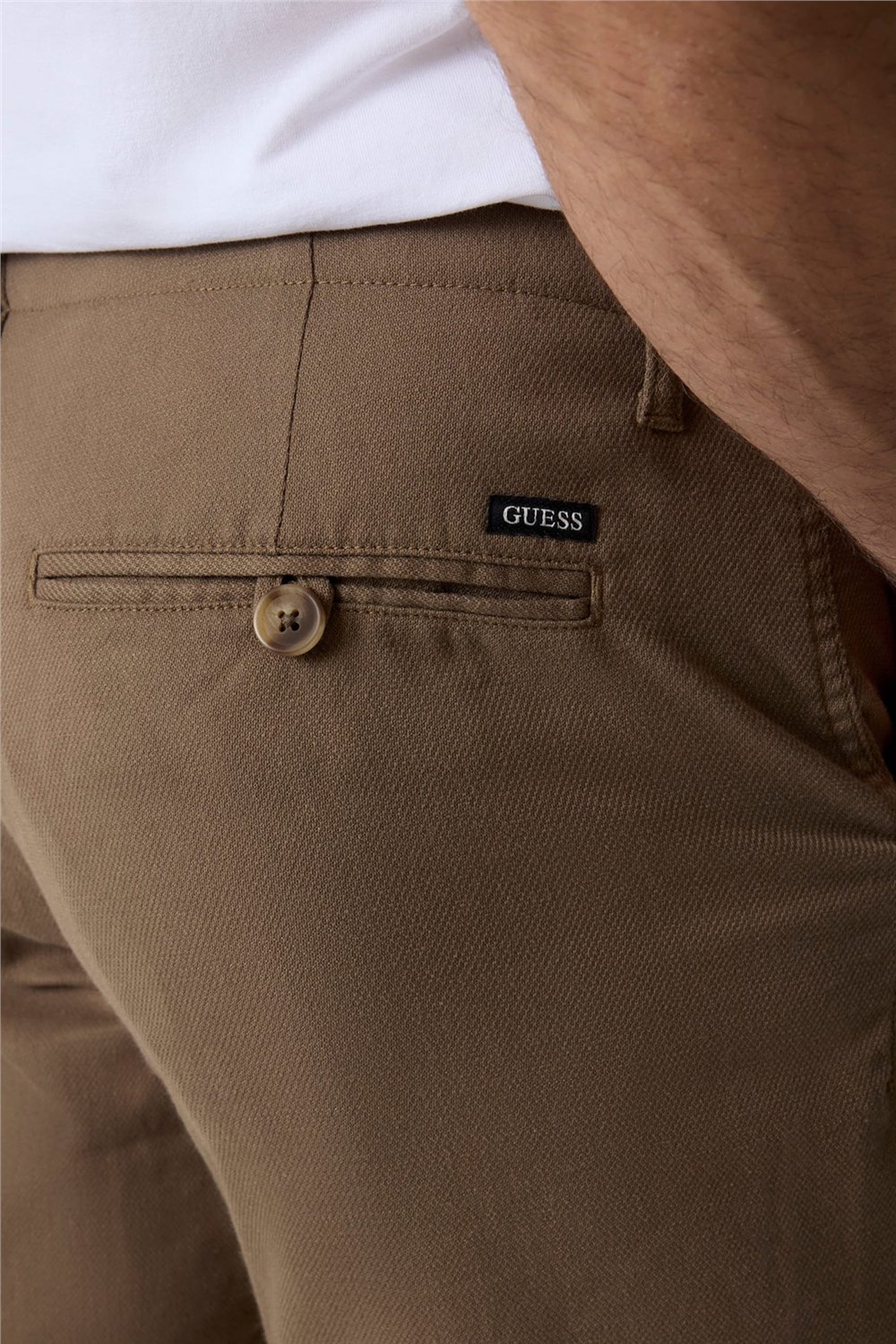 Guess Paolo Erkek Regular Fit Pantolon Kahverengi