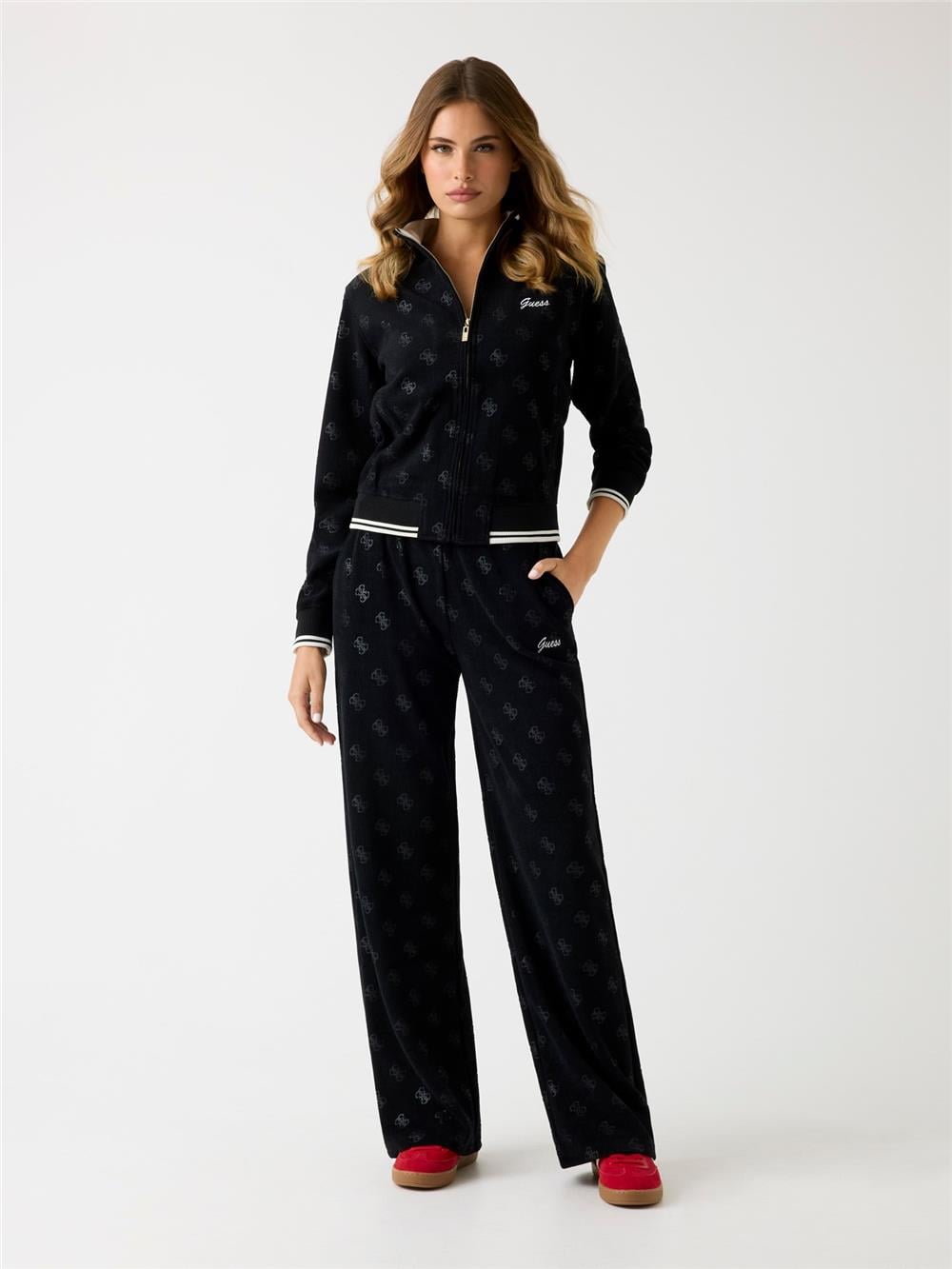 Guess Paulina Kadın Aktif Loose Fit Eşofman Altı Siyah