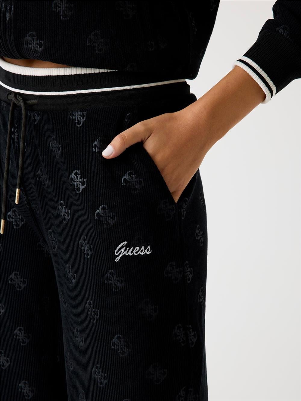 Guess Paulina Kadın Aktif Loose Fit Eşofman Altı Siyah