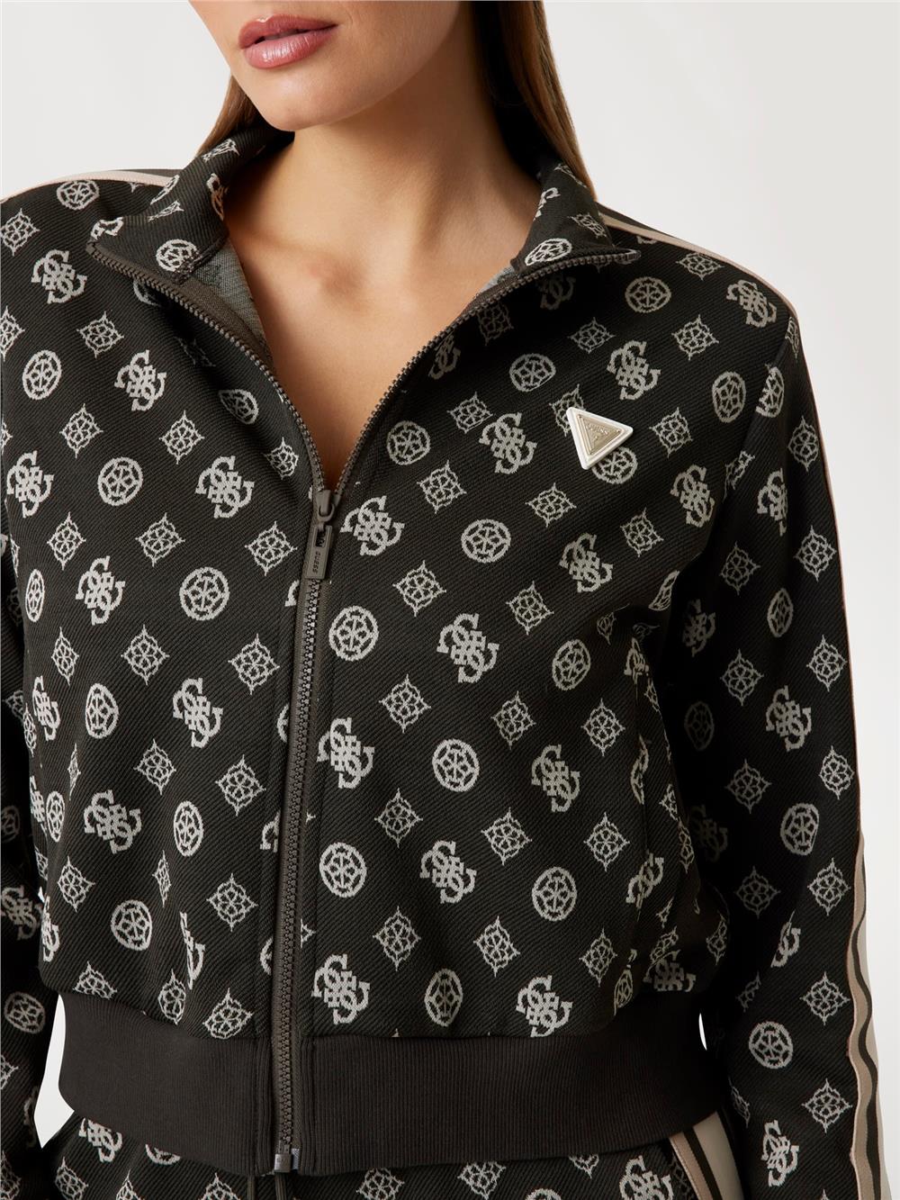 Guess Peony Kadın Aktif Fermuarlı Sweatshirt Çok Renkli