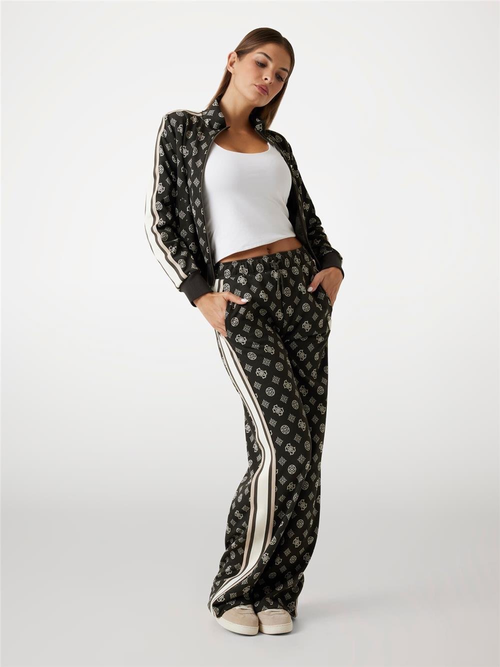 Guess Peony Kadın Aktif Fermuarlı Sweatshirt Çok Renkli