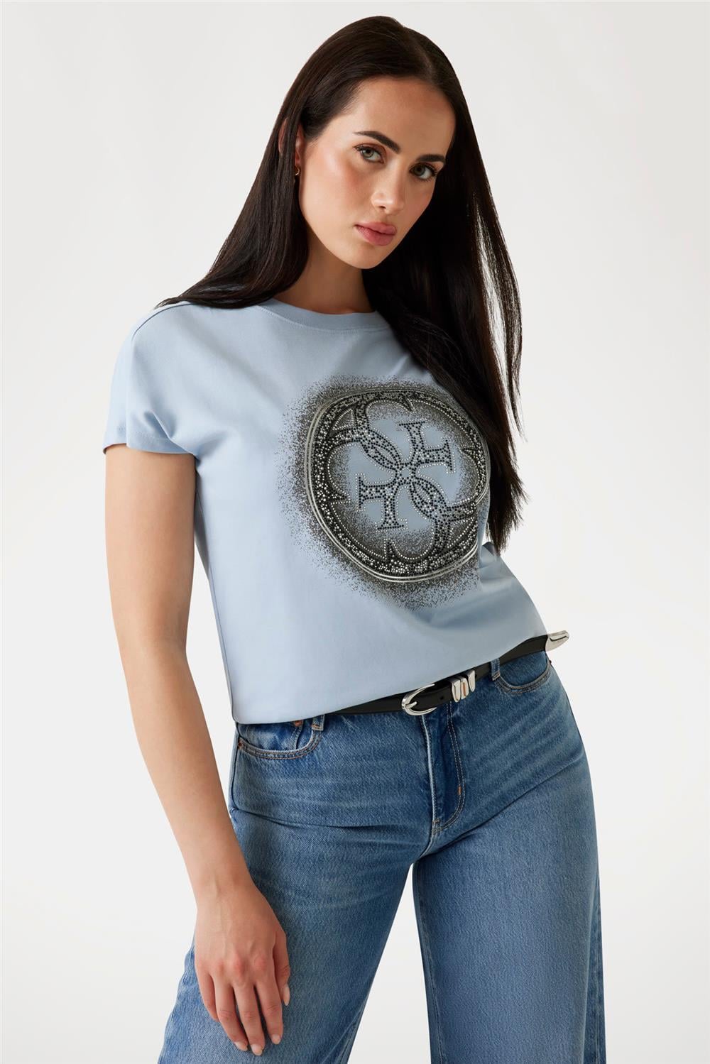 Guess Shaded Kadın Slim Fit T-Shirt