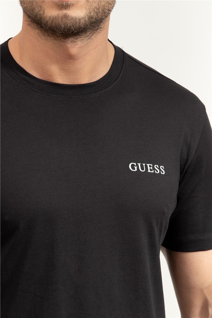 Guess Tee Erkek 3Lü Atlet Paketi Siyah