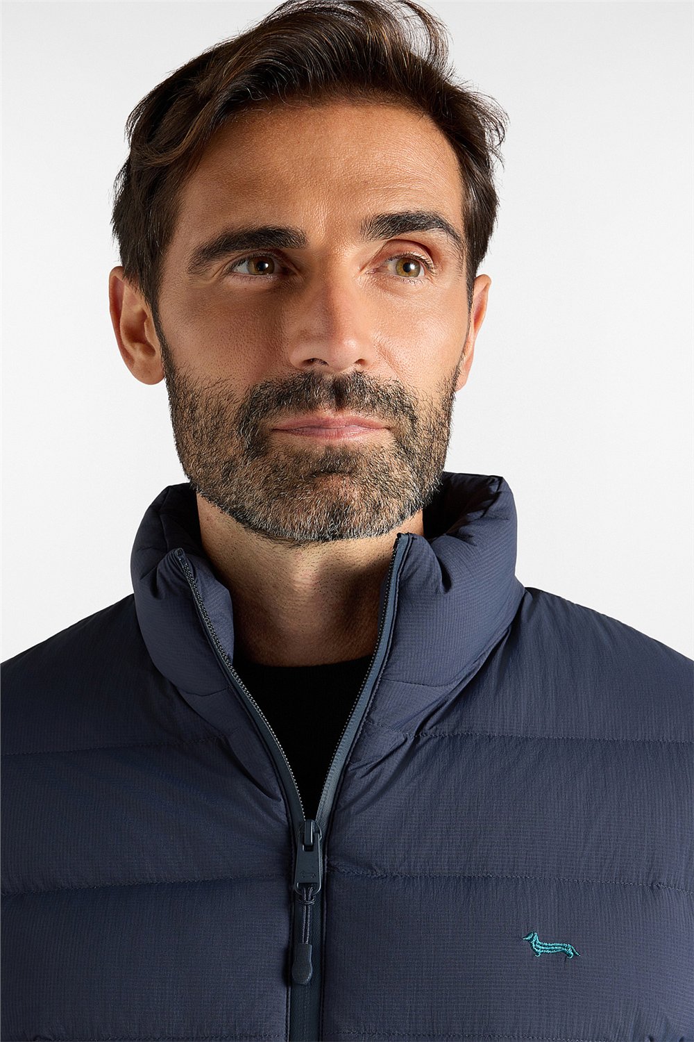 Harmont Blaine Bomber In Nylon Ribstop Erkek Bomber Mont Lacivert