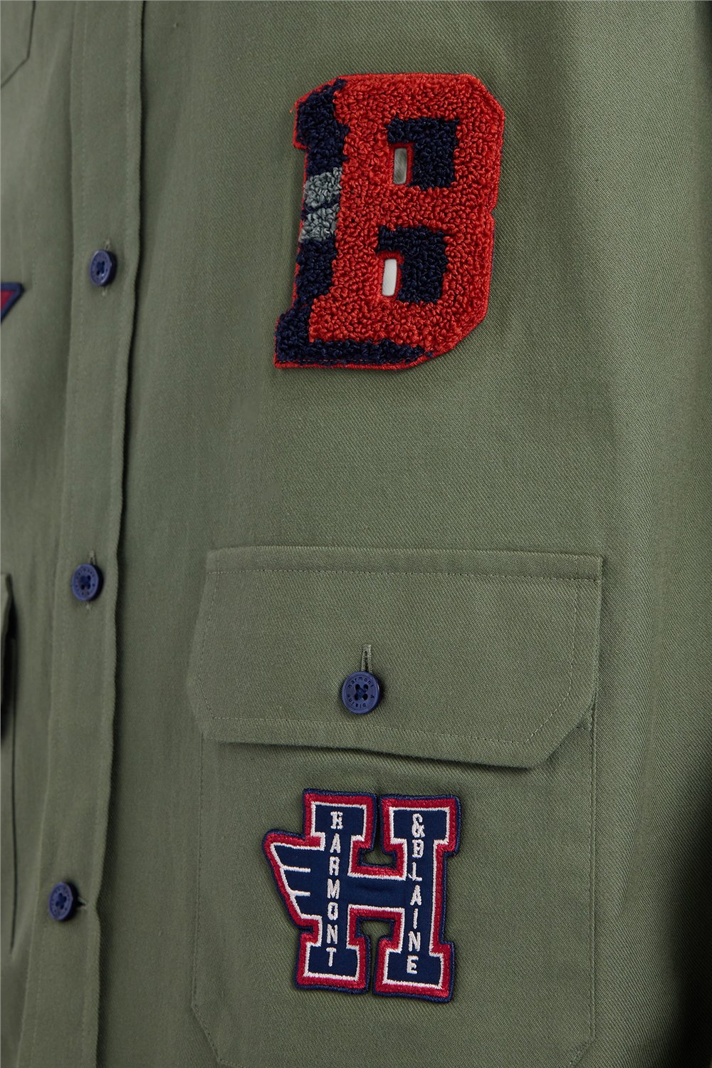 Harmont Blaine Camicia Con Patch Erkek Gömlek