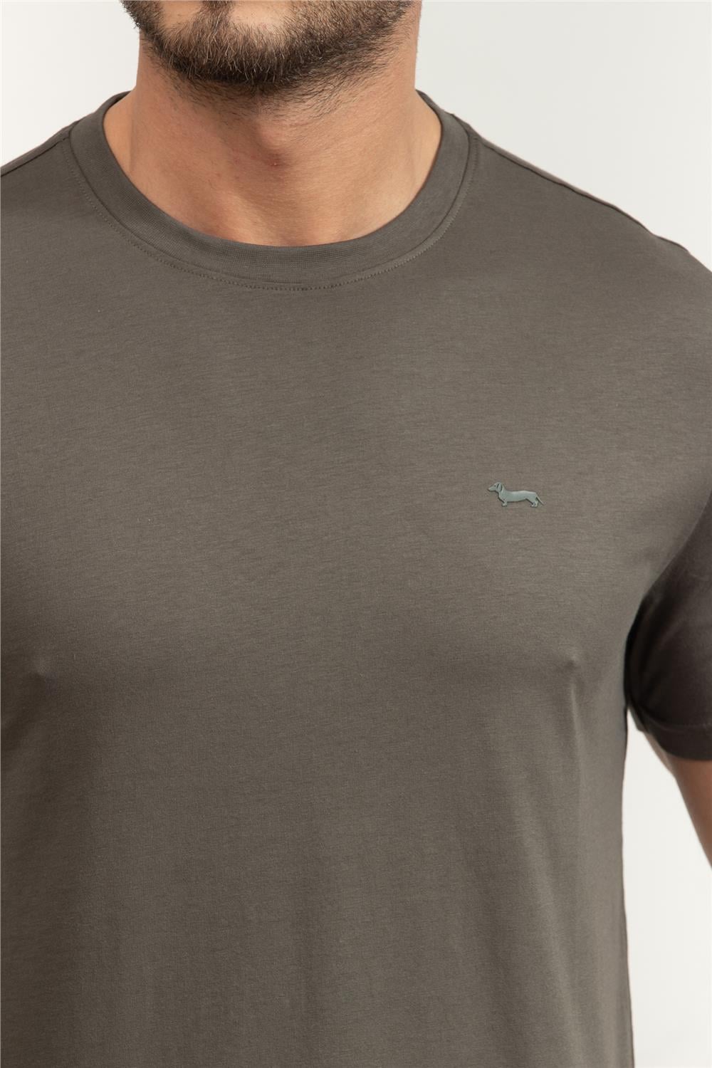 Harmont Blaine Erkek Bisiklet Yaka T-Shirt Yeşil