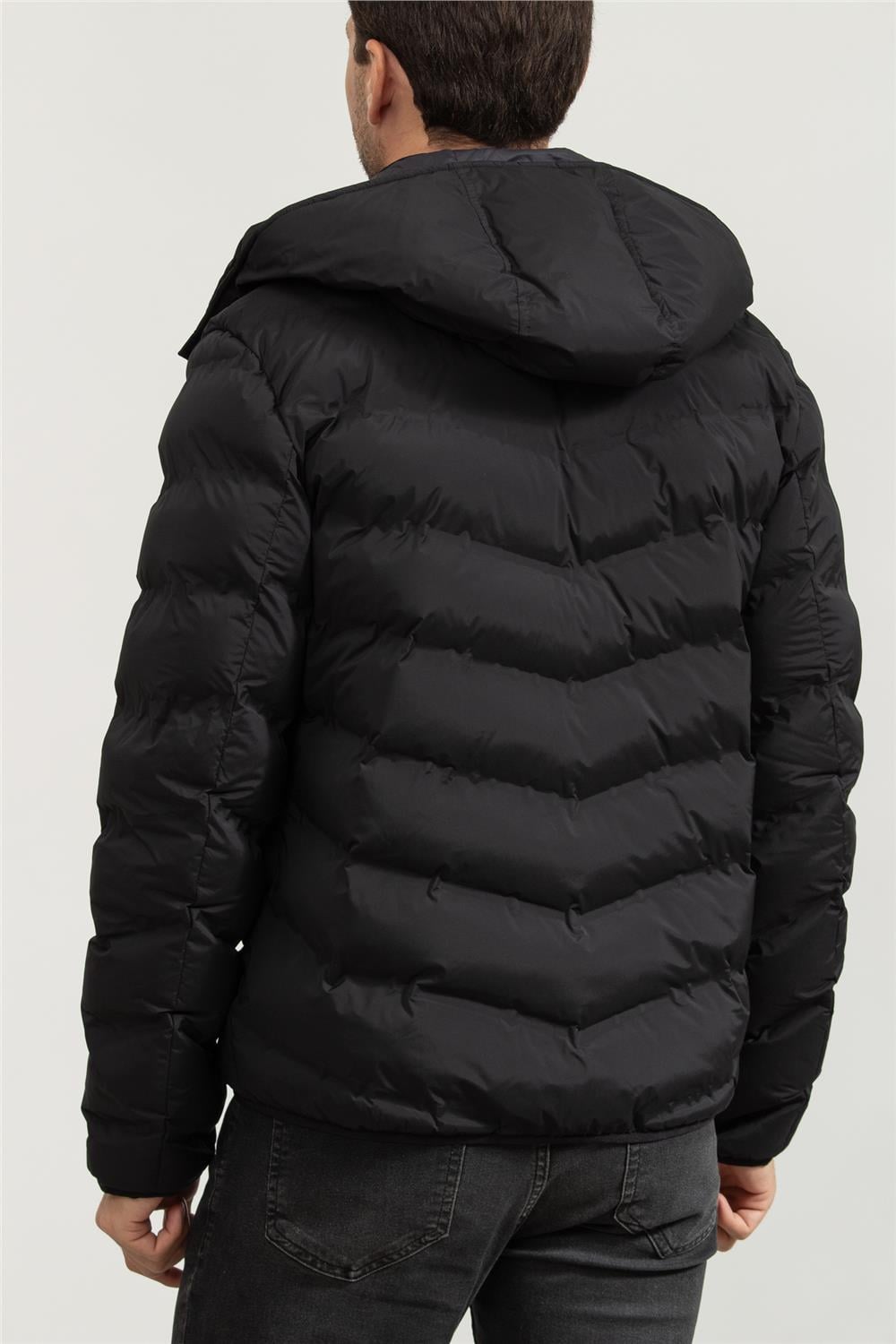 Harmont Blaine Erkek Şişme Mont Siyah