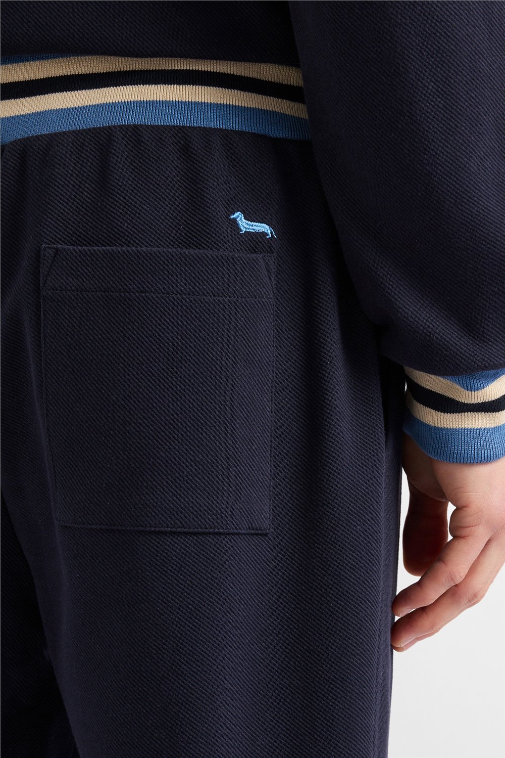 Harmont Blaine Pantalone Con CInta Rigata Erkek Eşofman Altı Lacivert