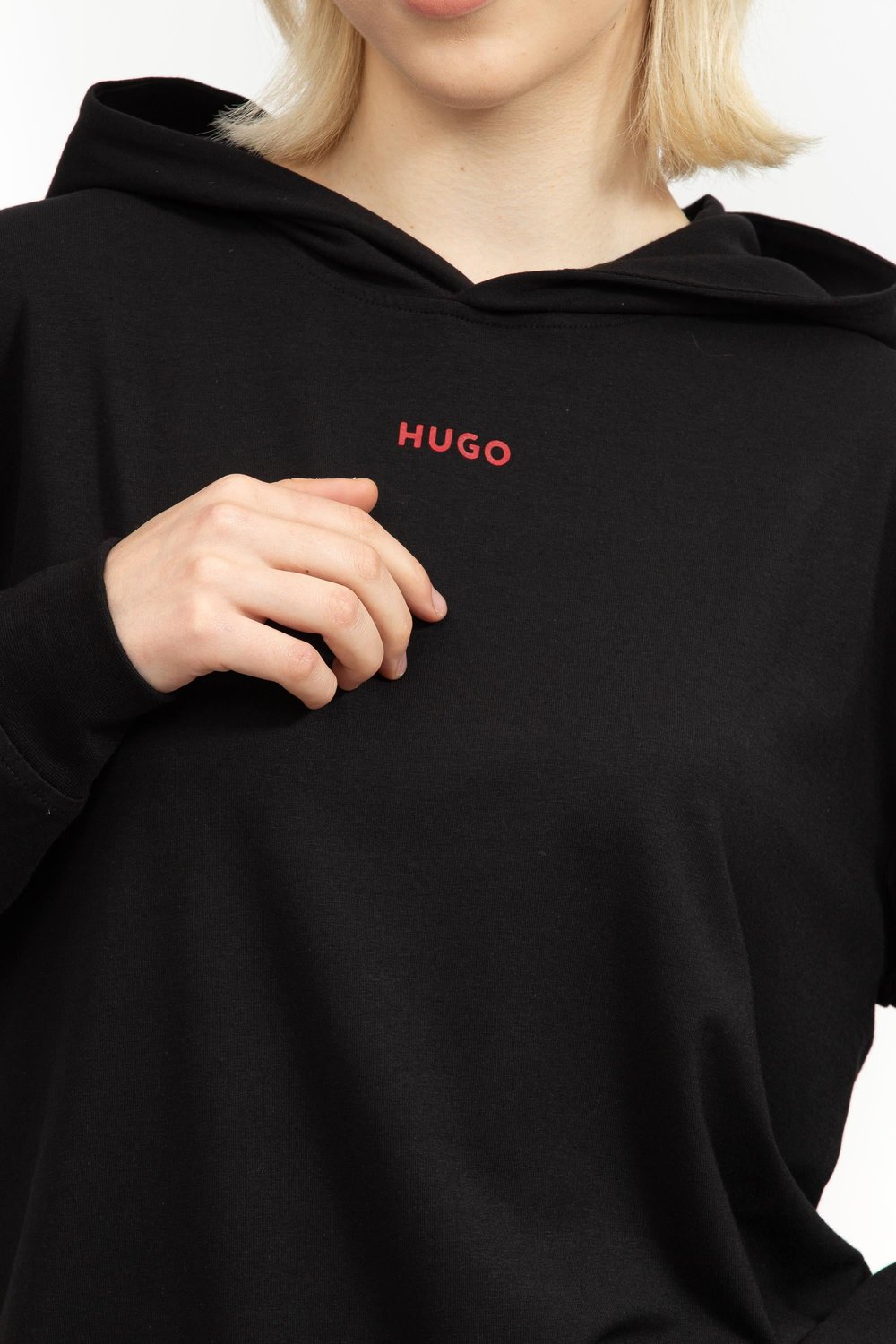 Hugo Kadın Kapüşonlu Sweatshirt Siyah