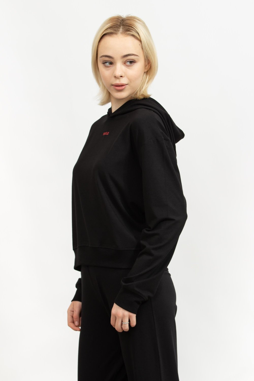 Hugo Kadın Kapüşonlu Sweatshirt Siyah