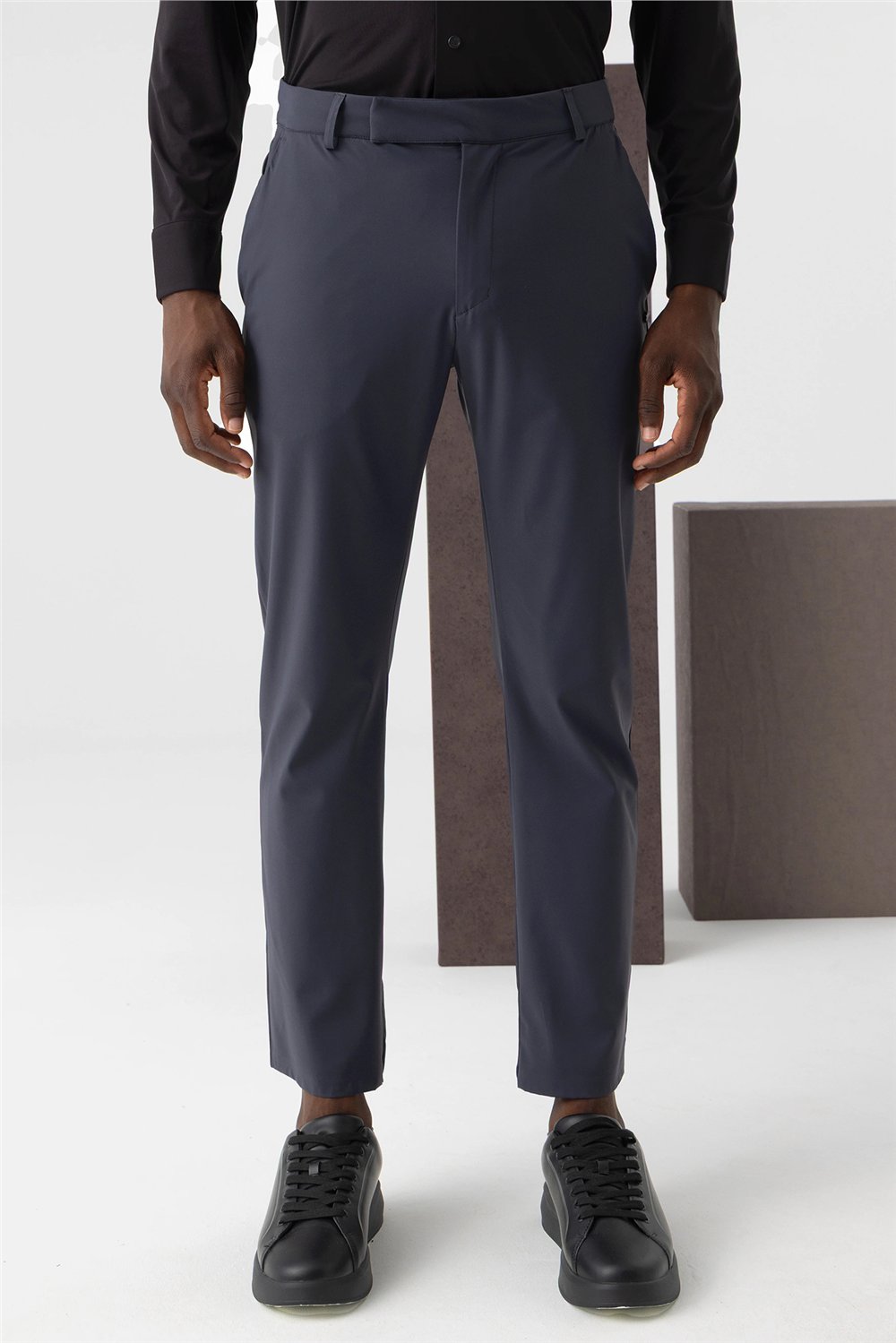 Isaora Comfy Technical Chino Regular Erkek Chino Pantolon Gri