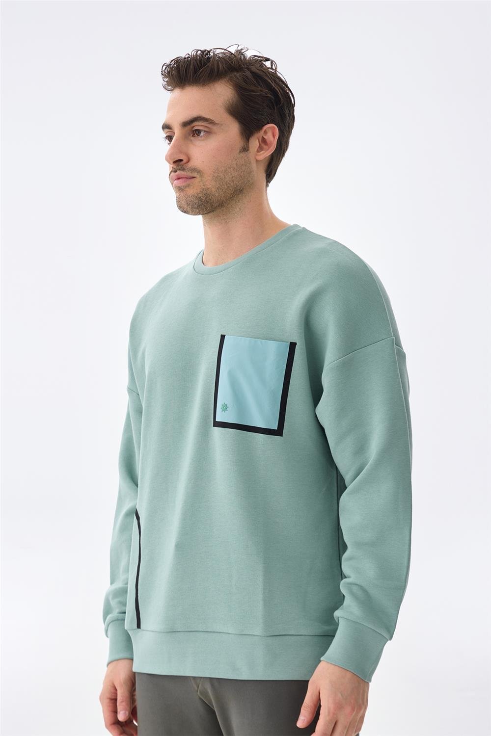Isaora Erkek Bisiklet Yaka Sweatshirt