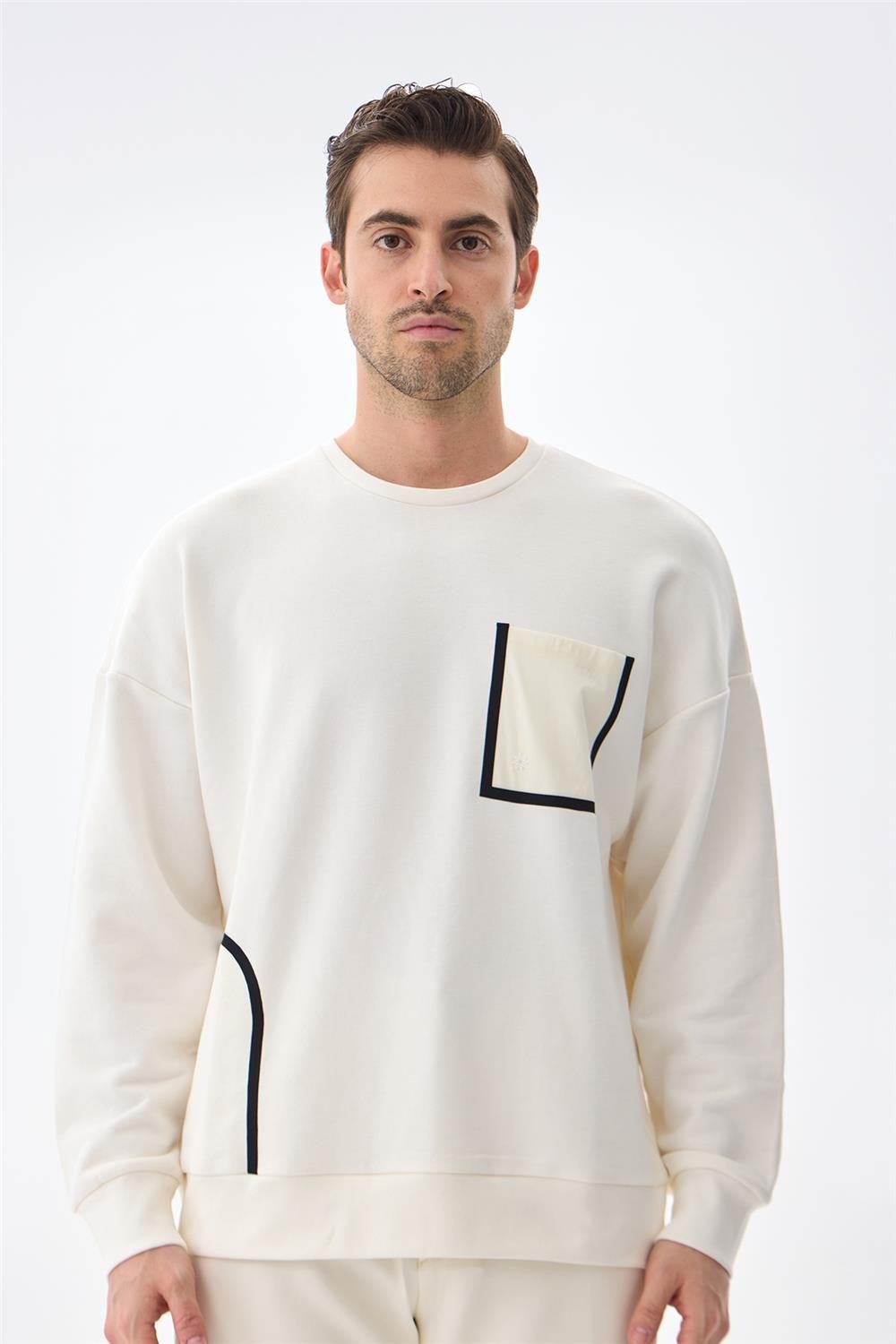 Isaora Erkek Bisiklet Yaka Sweatshirt