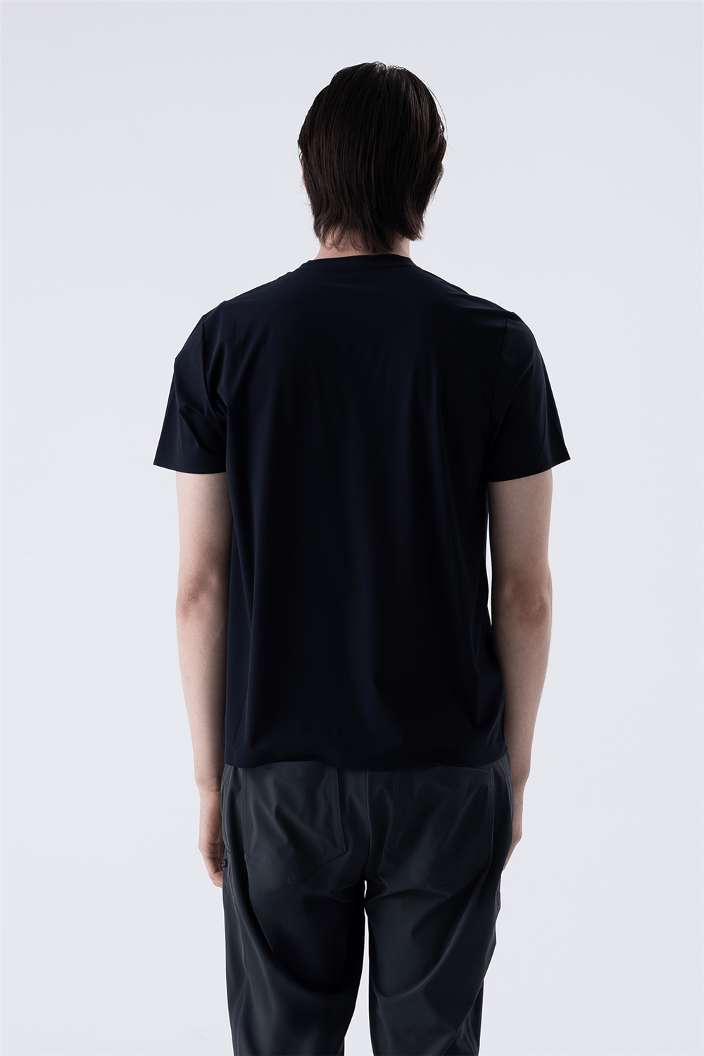 ISAORA Erkek Bisiklet Yaka T-Shirt Lacivert