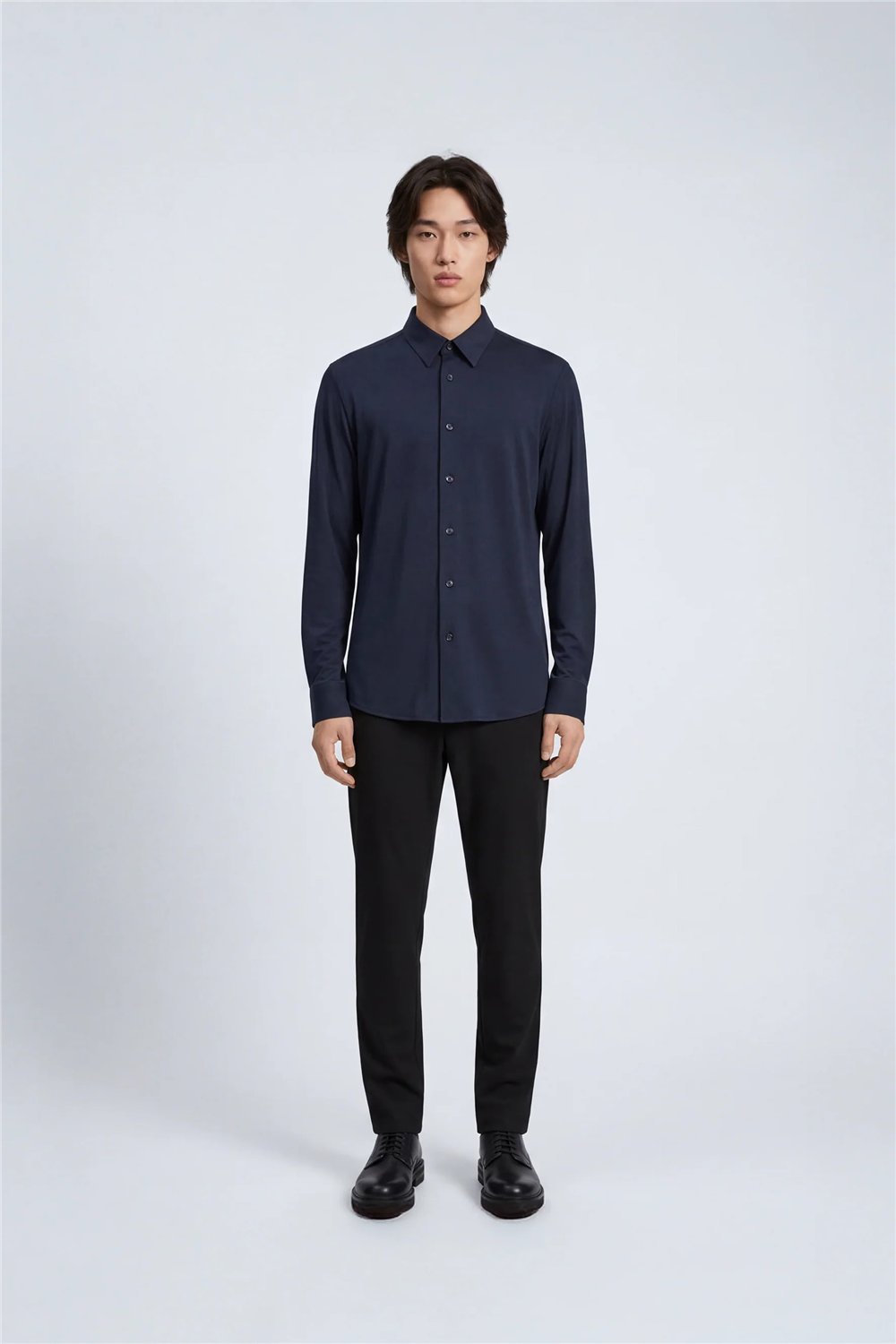 Isaora Extra Light Tech Shirt LS Regular Erkek Gömlek Lacivert
