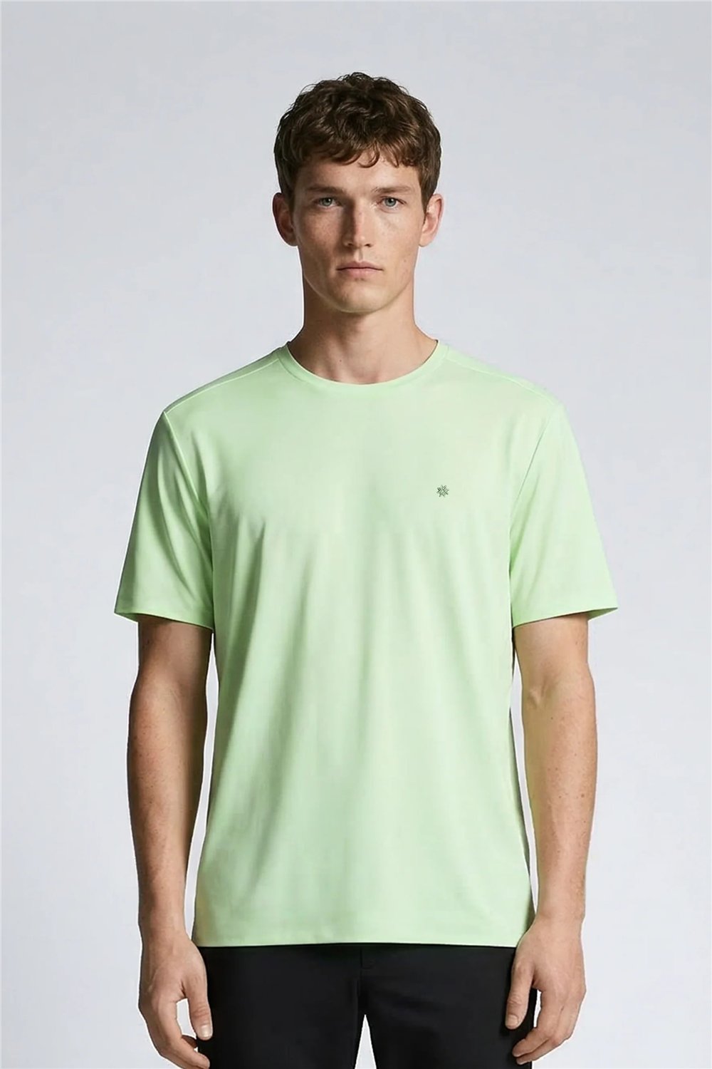 Isaora Extra Light Tech Tee Erkek Polo Yaka T-Shirt Mint Yeşili