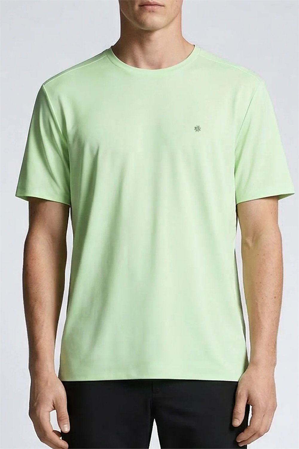 Isaora Extra Light Tech Tee Erkek Polo Yaka T-Shirt Mint Yeşili