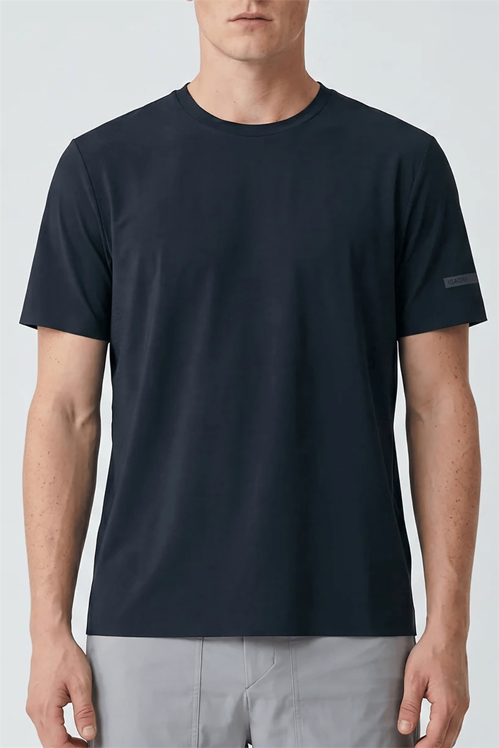 Isaora Super Crew Ss Erkek Bisiklet Yaka T-Shirt Siyah