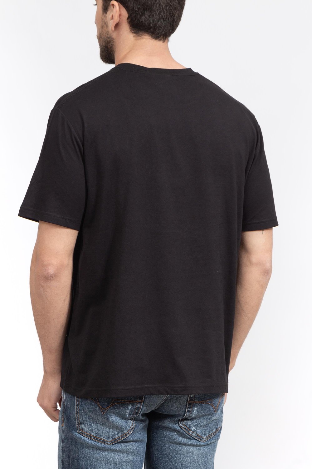 Just Cavalli Erkek Bisiklet Yaka T-Shirt Siyah