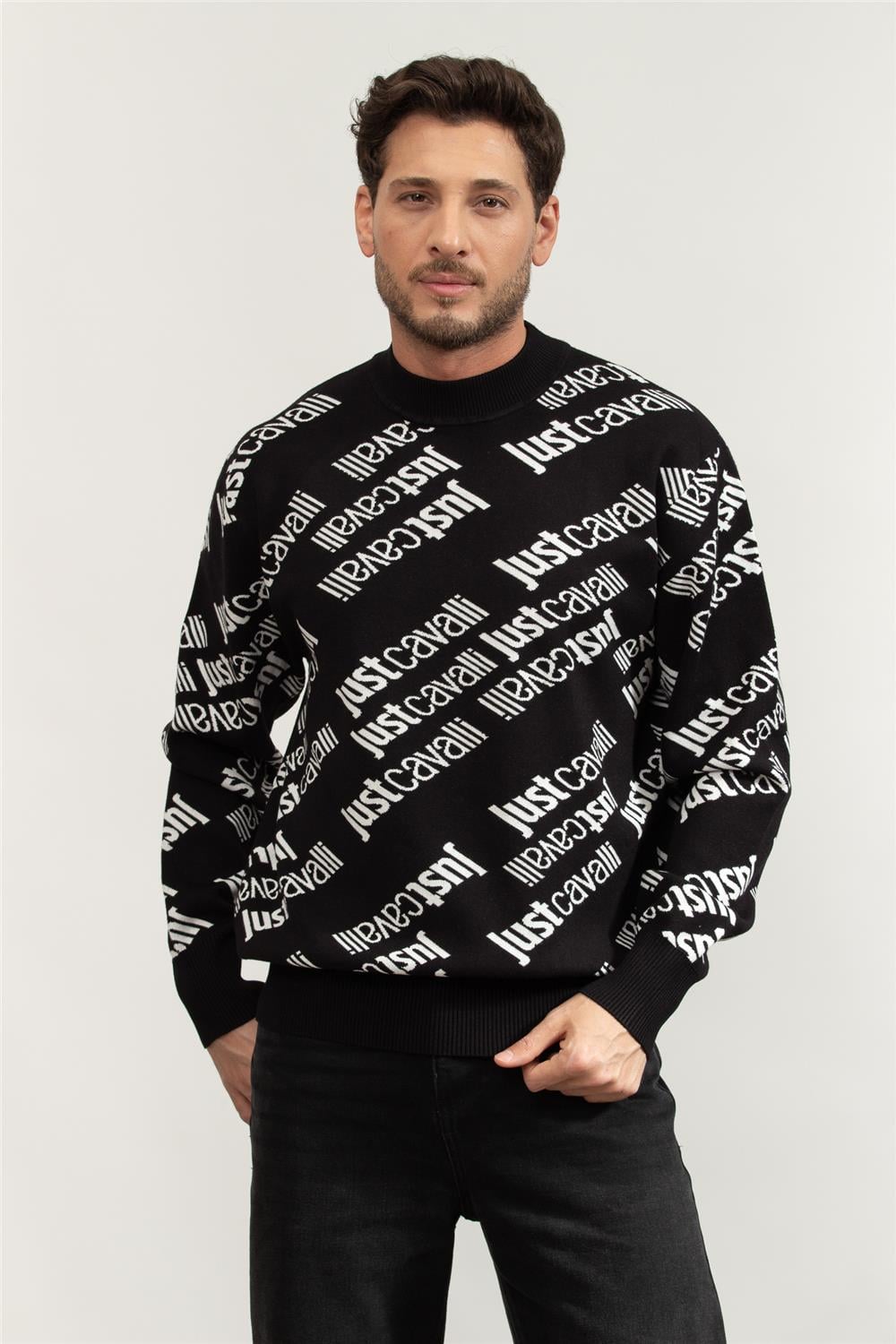 Just Cavalli Erkek Triko Siyah