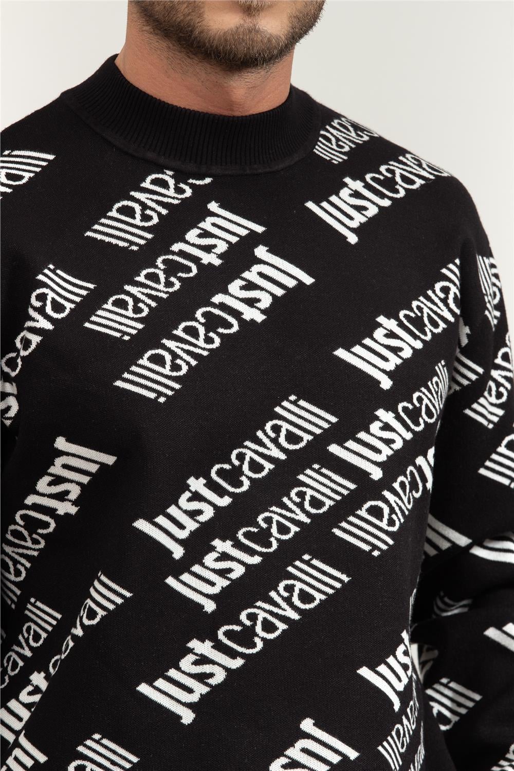 Just Cavalli Erkek Triko Siyah