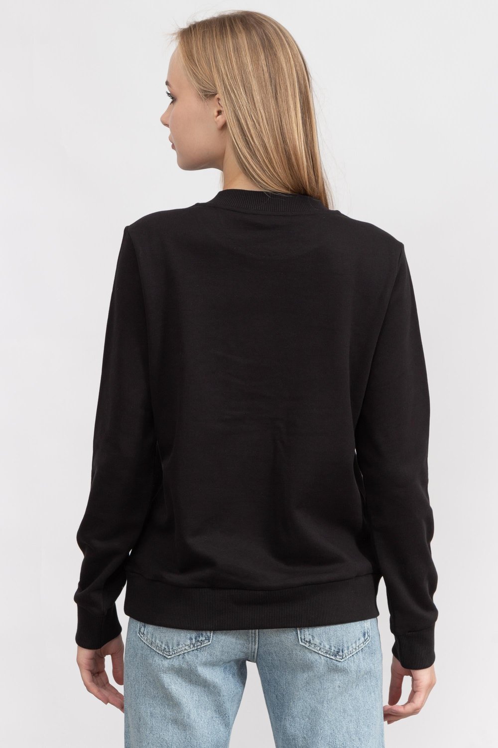 Just Cavalli Kadın Bisiklet Yaka Sweatshirt Siyah
