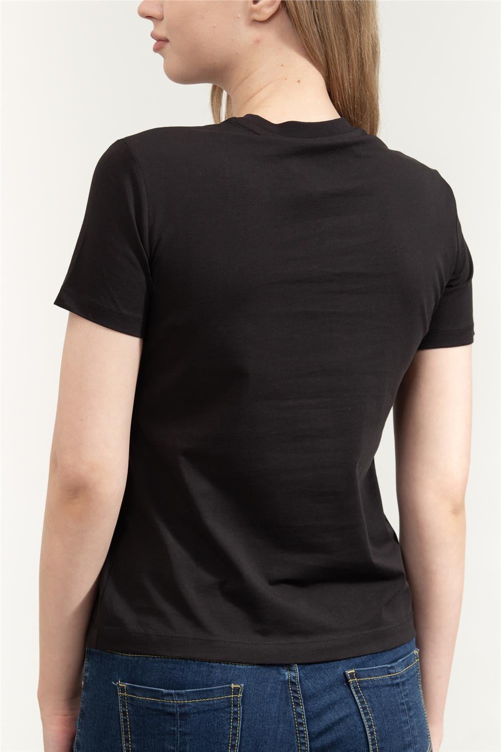 Just Cavalli Kadın Bisiklet Yaka T-Shirt Siyah