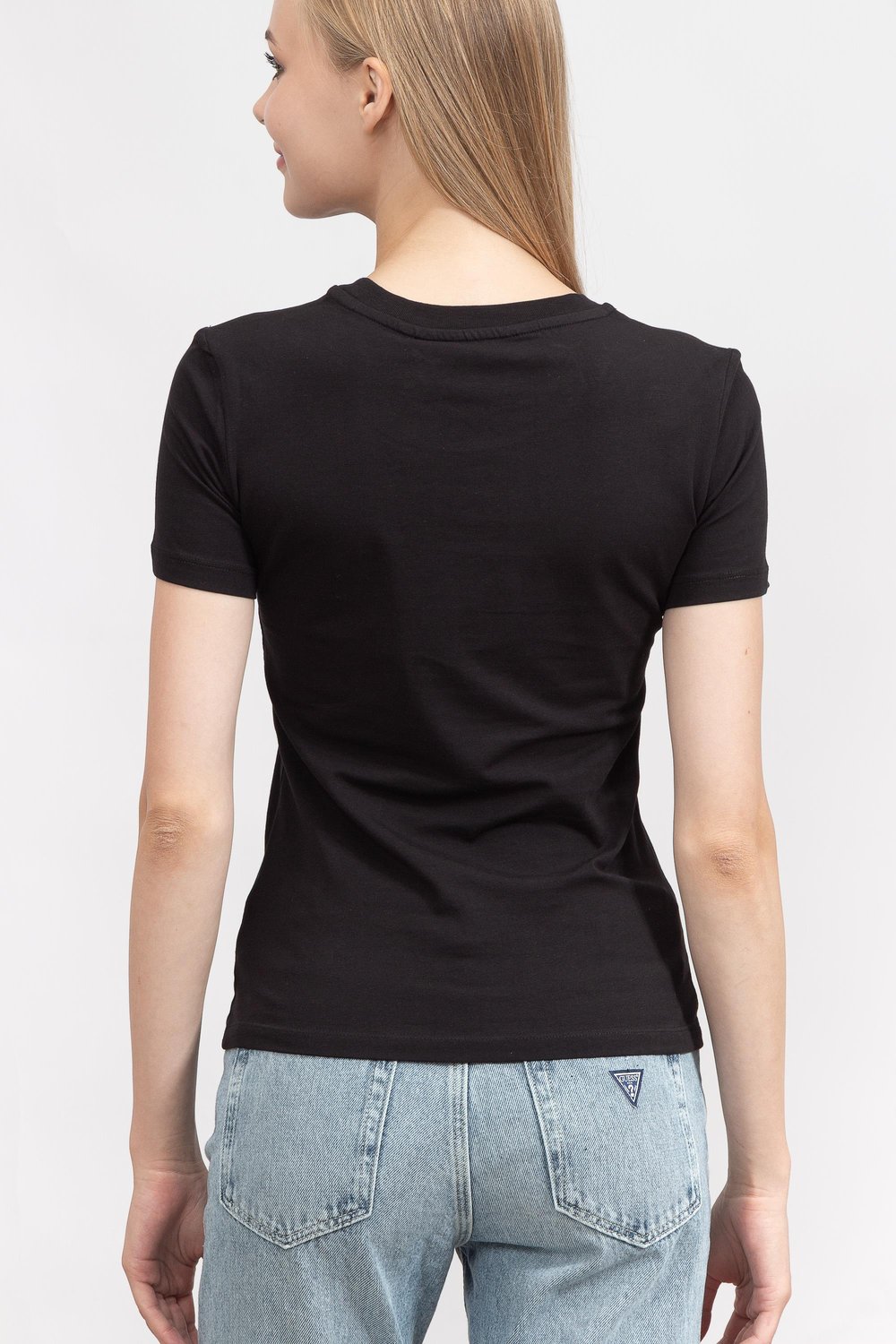 Just Cavalli Kadın Bisiklet Yaka T-Shirt Siyah