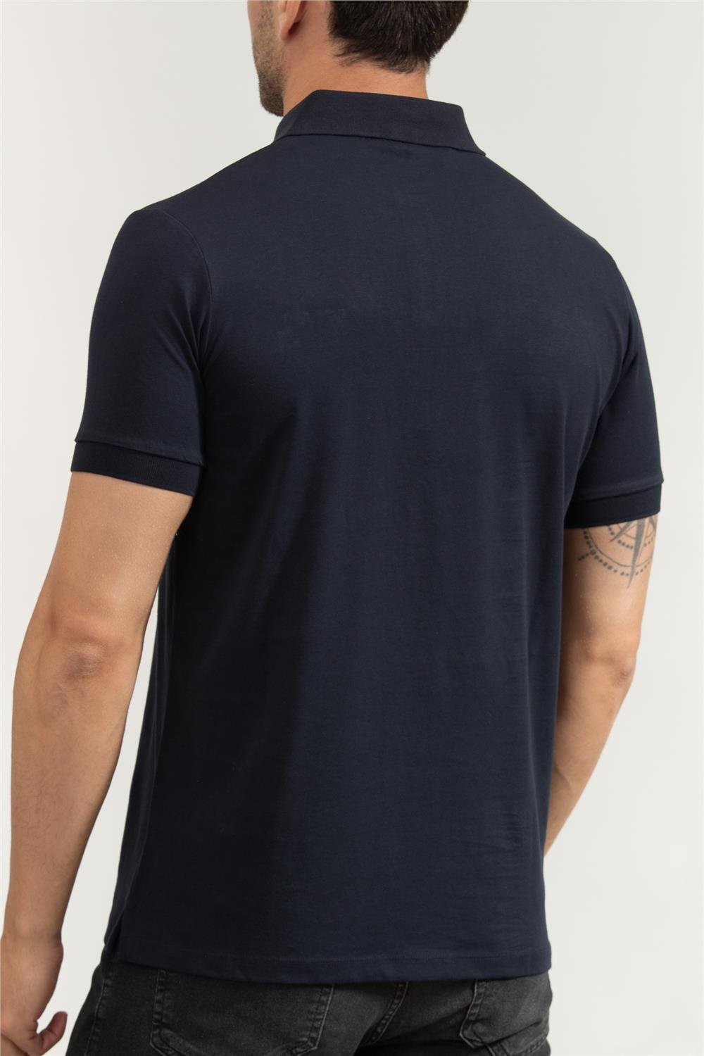Karl Lagerfeld Erkek Polo Yaka T-Shirt Lacivert