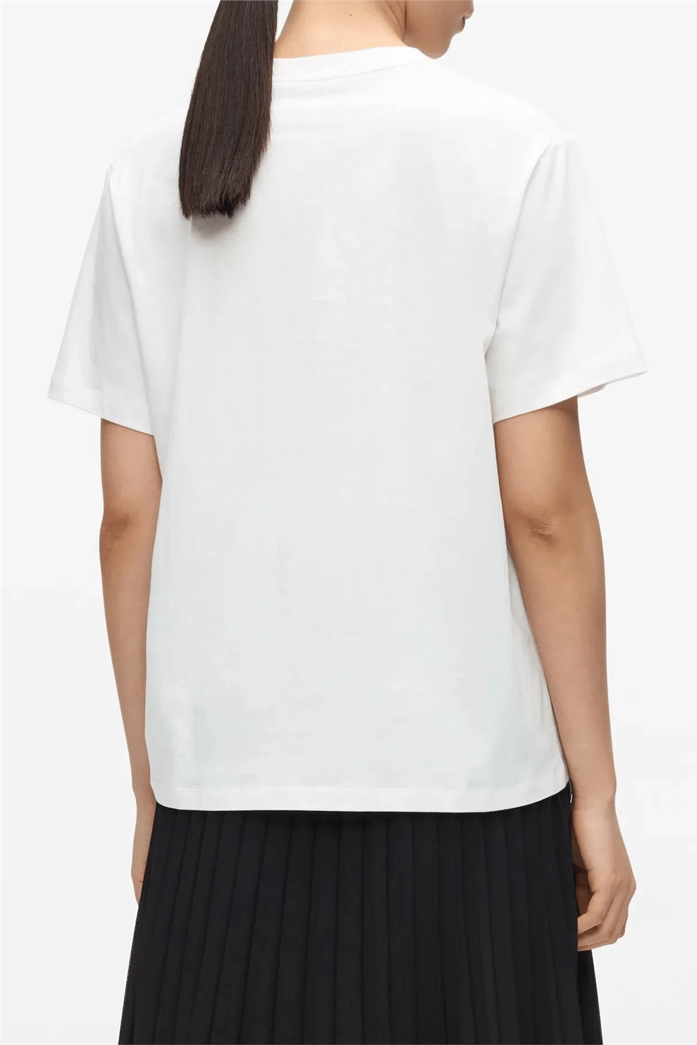 Karl Lagerfeld Essential Relaxed T-Shirt Kadın Bisiklet Yaka T-Shirt Beyaz