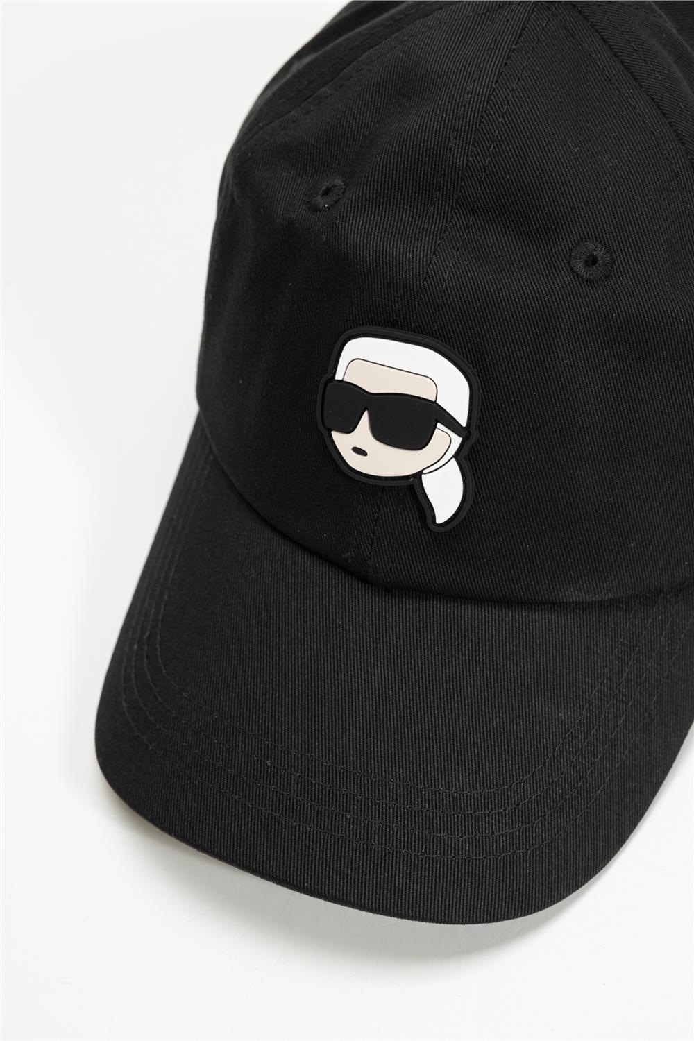 Karl Lagerfeld Ikonik Erkek Baseball Şapka Siyah