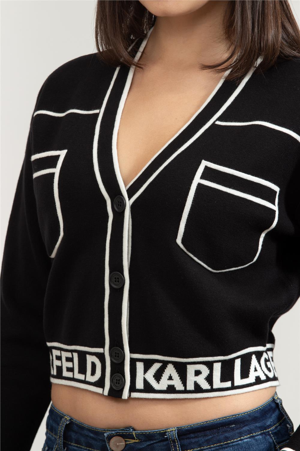Karl Lagerfeld Kadın Hırka Siyah