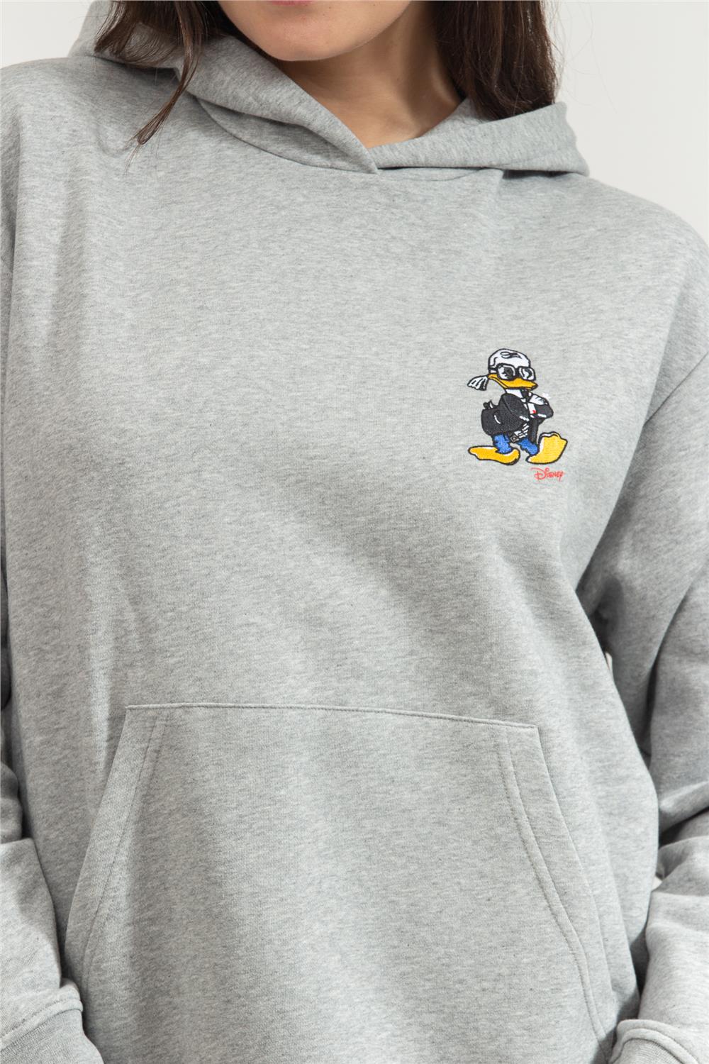 Karl Lagerfeld Kadın Kapüşonlu Sweatshirt Gri