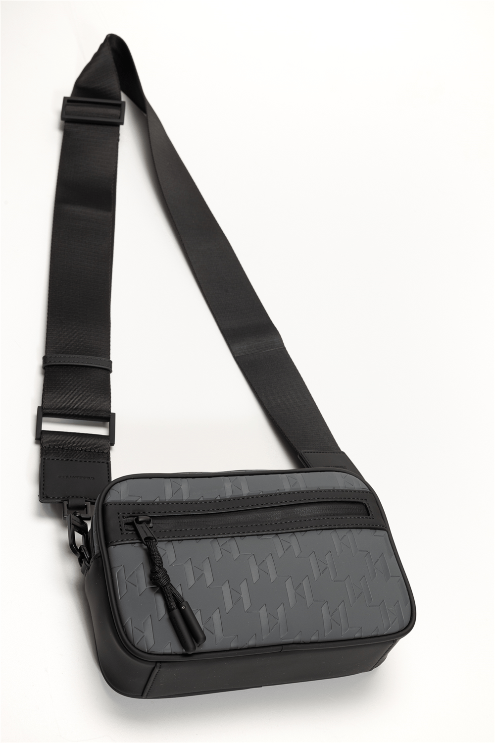 Karl Lagerfeld K/Monogram Weatherproof Erkek Reporter Çanta