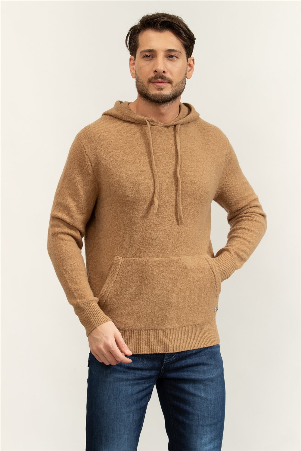 Karl Lagerfeld Knit Hoody Erkek Kapüşonlu Sweatshirt