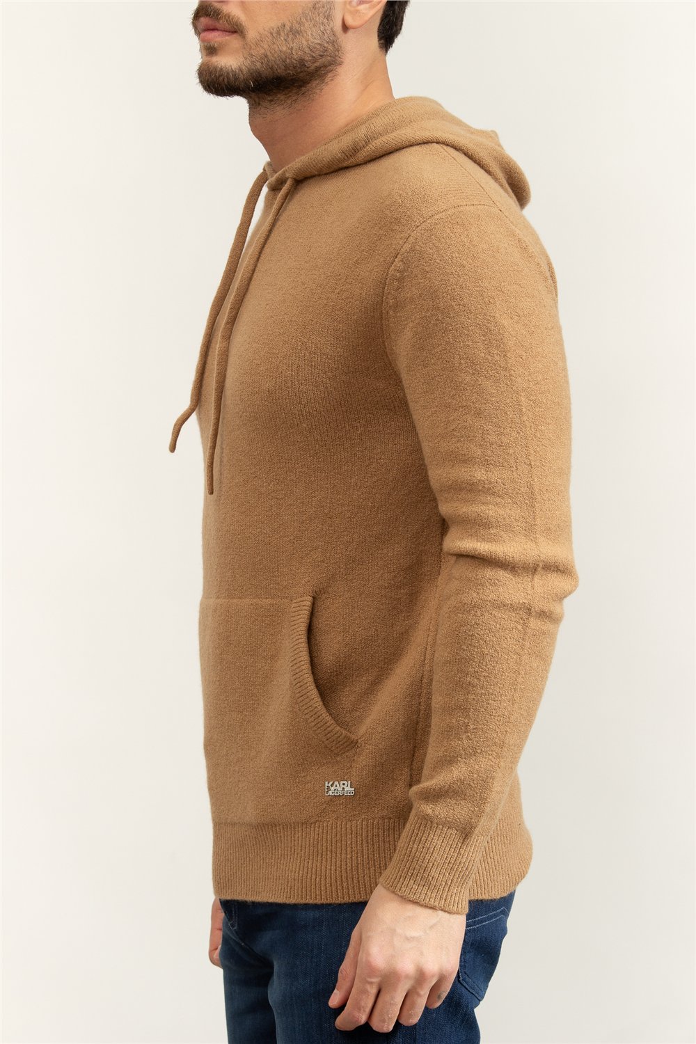 Karl Lagerfeld Knit Hoody Erkek Kapüşonlu Sweatshirt