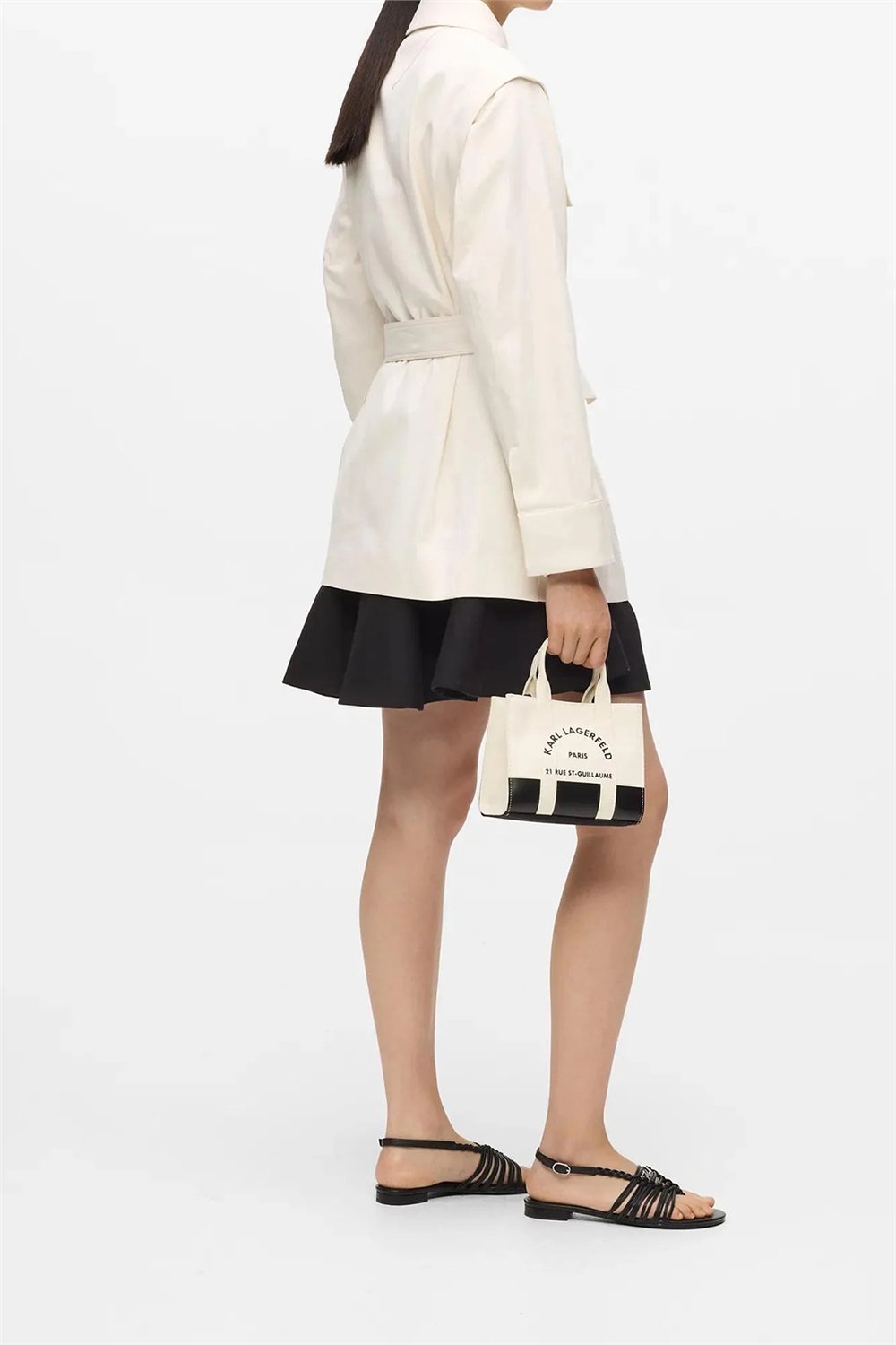 Karl Lagerfeld K/Rsg Square Mn Tote Col. Blk Kadın Omuz Çantası Siyah