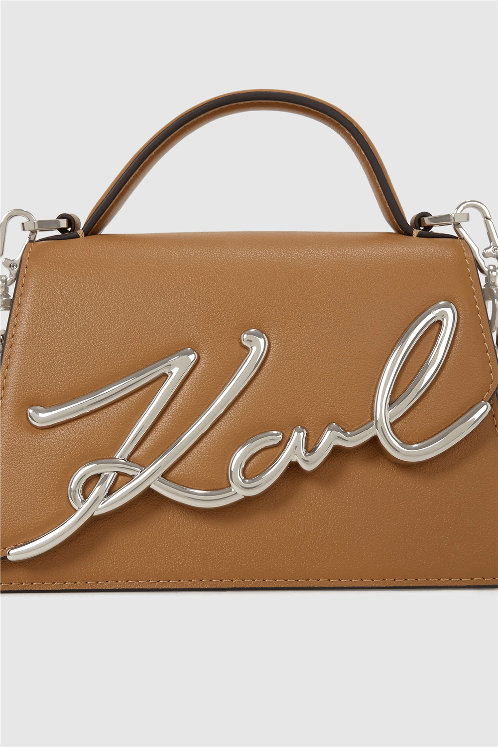 Karl Lagerfeld K/Signature 2.0 Kadın Mini Omuz Çantası Taba