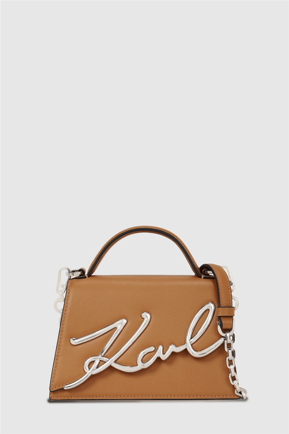 Karl Lagerfeld K/Signature 2.0 Kadın Mini Omuz Çantası Taba
