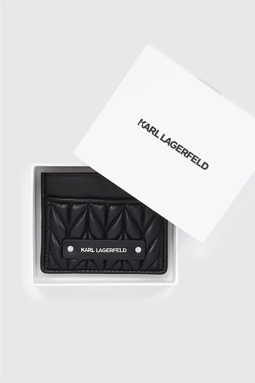 Karl Lagerfeld K/Weave Cardholder Kadın Kartlık Siyah