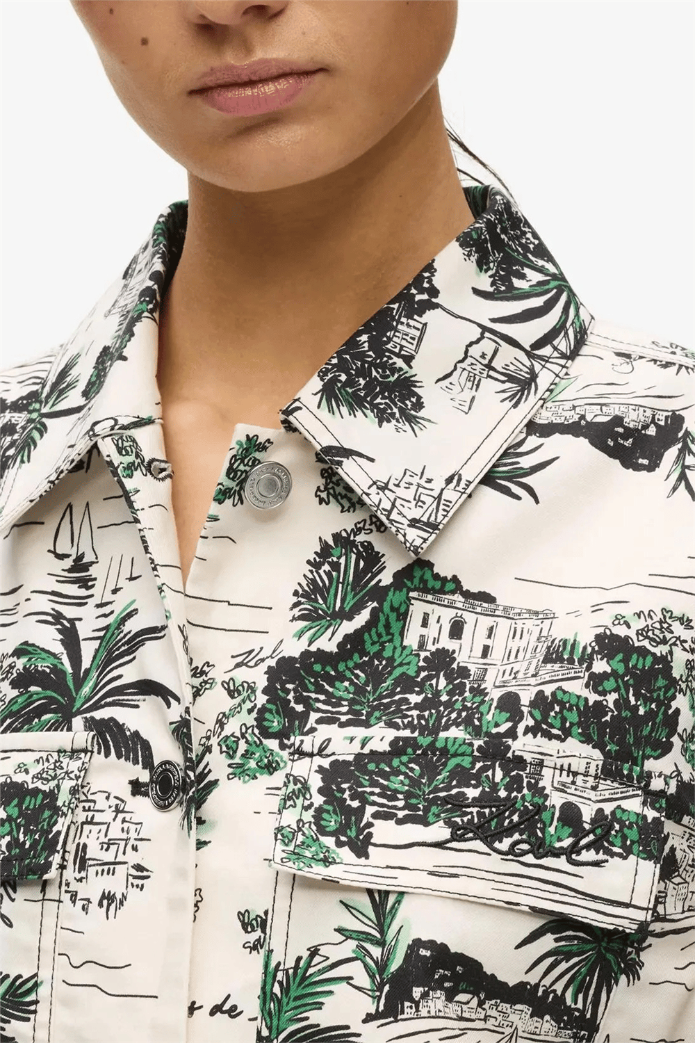 Karl Lagerfeld Printed Blouson Kadın Gömlek