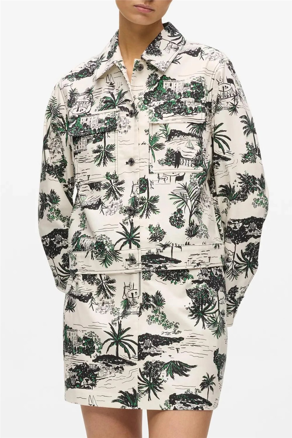 Karl Lagerfeld Printed Blouson Kadın Gömlek