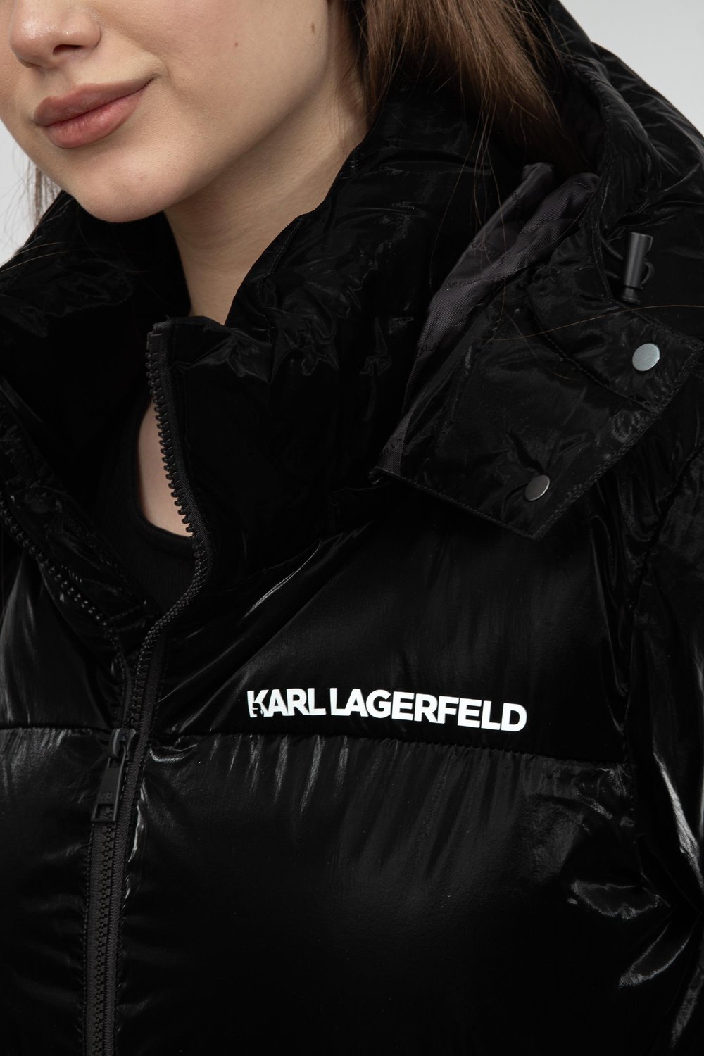 Karl Lagerfeld Quilted  Kadın Mont Siyah