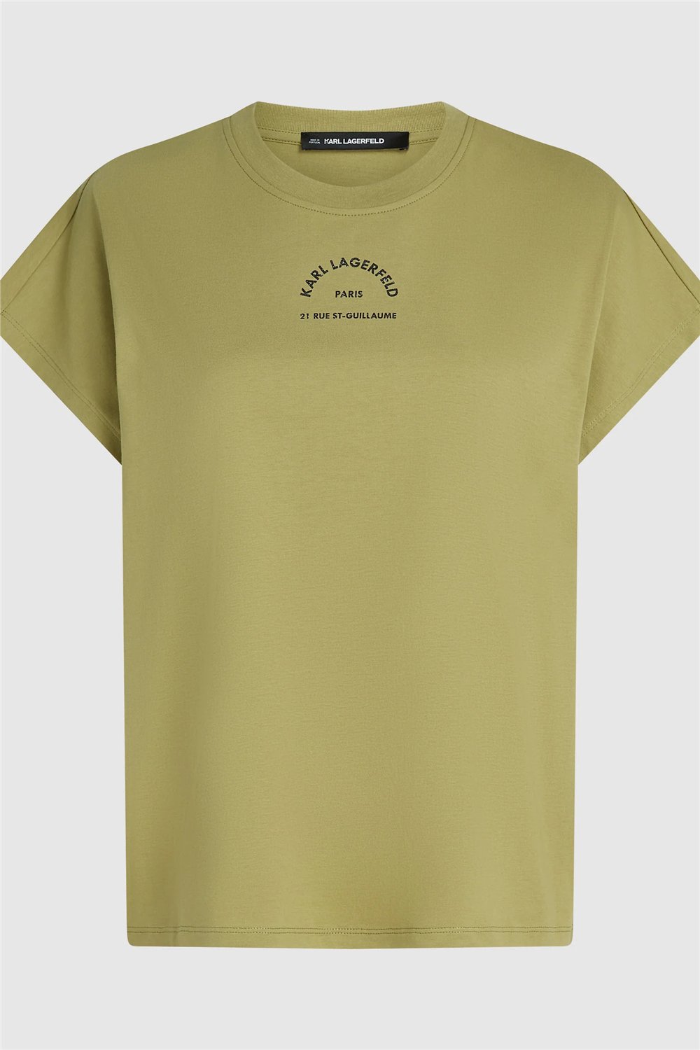 Karl Lagerfeld Rsg Glitter Relaxed Kadın Bisiklet Yaka T-Shirt Çok Renkli