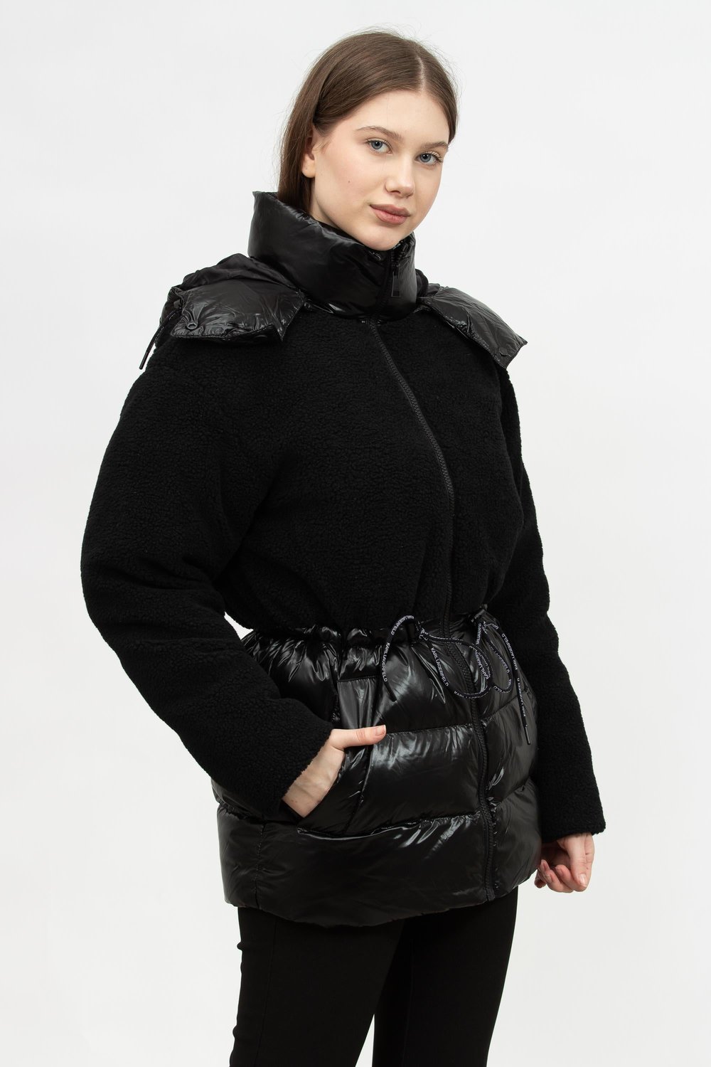 Karl Lagerfeld Shearling Kadın Mont